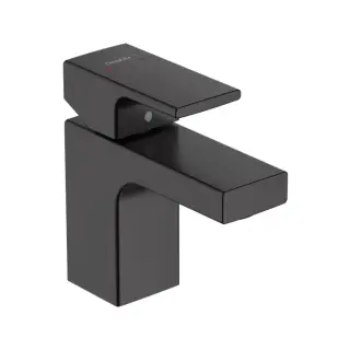 Смеситель для раковины, Hansgrohe, Vernis Shape, цвет-черный матовый (Nero Opaco, Matt Black)