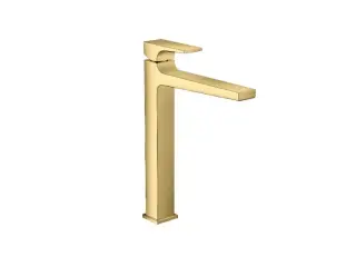 Смеситель для раковины, Hansgrohe, Metropol, цвет-полированное золото