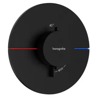 Смеситель для душа, Hansgrohe, ShowerSelect Comfort S, цвет-черный матовый