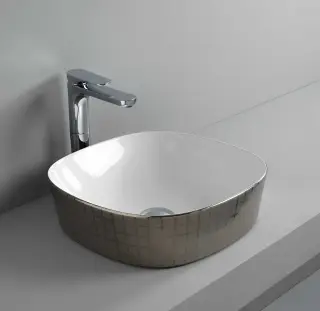 Раковина Art Ceram GHL001.01.58 Цвет-белый/platinum mosaic