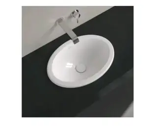 Раковина, Villeroy&Boch, Loop&Friends, шгв 660*470*220, отверстия для смесителя-отсутствуют, CeramicPlus, цвет-альпийский белый (белый Alpin)