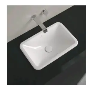 Раковина, Villeroy&Boch, Loop&Friends, шгв 510*340*165, отверстия для смесителя-отсутствуют, цвет-альпийский белый (белый Alpin)