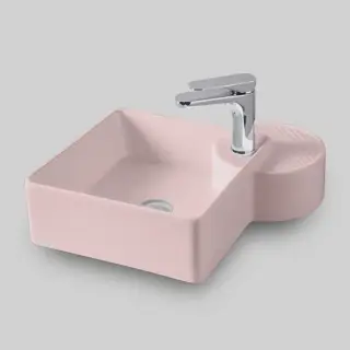 Раковина Art Ceram Cartesio CAL003.33.00 Цвет- розовый глянцевый