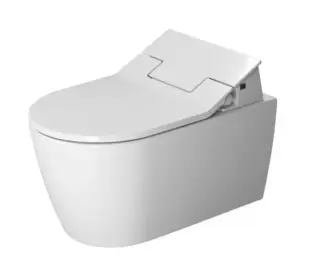 Унитаз, Duravit, ME by Starck, подвесной, шгв 370*570*355, крышка с функцией биде, цвет-белый