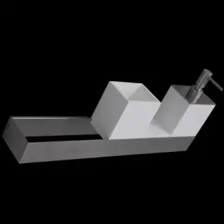 Основание для аксессуаров, 30*8*h5, полированная нержавеющая сталь