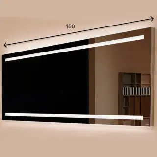 Зеркало для ванной Antonio Lupi SPIO SPIO175W.180 сталь