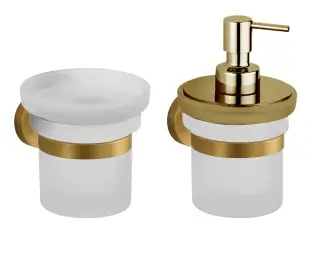 Комплект подвесных аксессуаров Stella LUCILLA+SIRIUS: дозатор, стакан и 2 настенных держателя