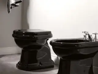 Унитаз Kerasan Retro 101104 + 108931 черный