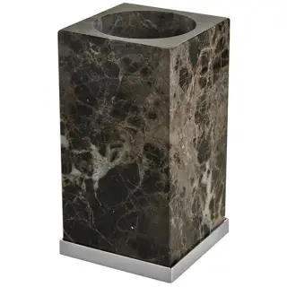 Стакан 3SC Palace PA03AEMSL мрамор EMPERADOR DARK/хром