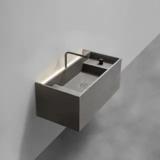 Раковина Antonio Lupi MYSTREET+ESSENTIA MYSTRA190+BRIDA235+MYSTRLED90+ES101QV+ES601RV+NANO STONE GREY/NERO OPACO