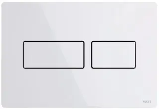 Панель смыва с двумя клавишами 22*15h белый глянцевый