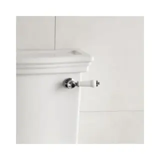 Ручка для моноблока, хром/белый