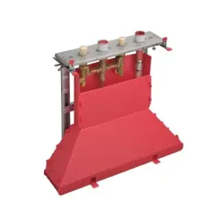 Скрытая часть смесителя для ванны на 4 отв. для монтажа на плитку 70/56*14.5*h70