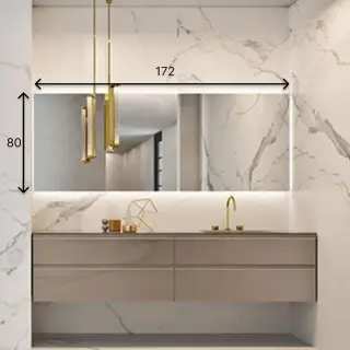 Зеркало для ванной Oasis DALÌ FULL 0DAFSP080171.8