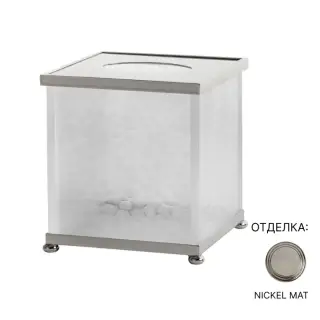 Контейнер для салфеток Cristal&Bronze NID D’ABEILLES FS02-B3-651 матовый хрусталь/матовый никель