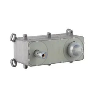 Внутренняя часть смесителя для раковины на 2 отверстия, черный матовый