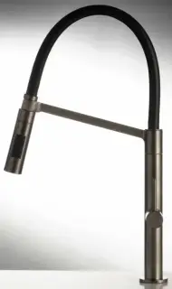 Смеситель для кухни Carlo Frattini Flexi F7047/2SN матовый никель