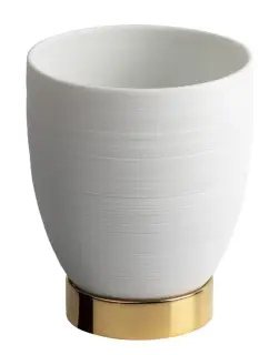 Стакан Cristal&Bronze HÉMISPHÈRE FS13-D1-610 белый Лиможский фарфор/золото