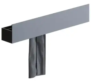 Держатель для полотенец Agape SEN ASEN0922N brushed anodised aluminium, black