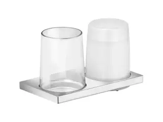 Стакан Keuco EDITION 11 11153019000 хром, хрусталь прозрачный/матовый