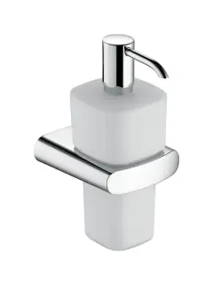 Дозатор Keuco Elegance 11654019000 матовое опаловое стекло/хром
