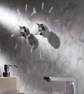 Крючок Carlo Frattini Texture collection F6104/1VNS+C12N черный/ вставка - белый матовый