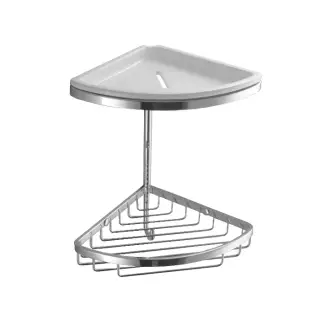 Мыльница Colombo Design Complementi B9601 хром/белый