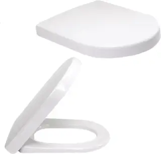 Сиденье с крышкой для унитаза с автоматическим опусканием альпийский белый