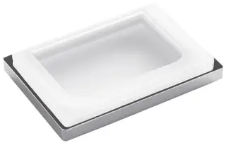 Мыльница Colombo Design LOOK B1640 хром/стекло матовое