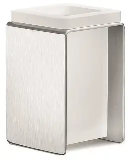 Стакан Colombo Design OVER B7041.sati матовая нержавеющая сталь/стекло