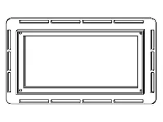 Рамка для клавишы смыва visign for more, для монтажа заподлицо с отделочной плиткой, (T5), пластик