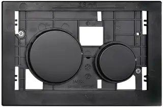 Клавиша модульной системы цвет черный глянцевый