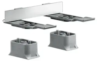 Комплект адаптеров для монтажа на рейлинге хром