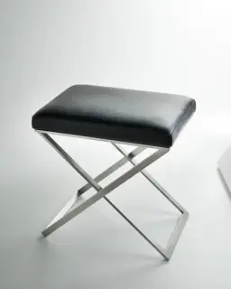 Сиденье для ванной 3SC LINO&LONE LONE/XS/02.NX сталь сатинированная-MATT SATIN NICKEL сиденье-кожа гладкая Nero-02