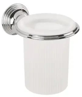 Стакан Colombo Design Hermitage B3302 хром/белый