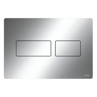 Панель смыва с двумя клавишами для фронтальной или верхней установки 22*0.6*h15 хром глянцевый