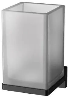 Стакан Colombo Design LOOK B1602.NM Черный матовый/стекло матовое