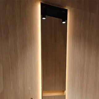 Зеркало для ванной Milldue VETRA 2386 профиль алюминиевый