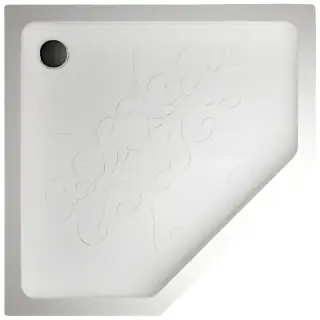 Поддон Devon&Devon Arabesque Penta 1DEPDARABPEN90A цвет-белый