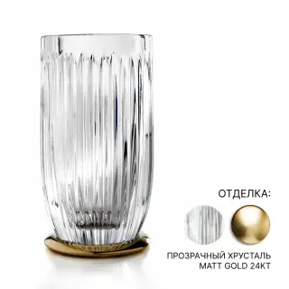 Стакан 3SC Elegance EL03ACRGO прозрачный хрусталь/MATT GOLD 24KT
