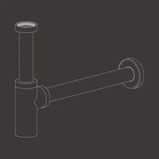 Сифон CEA SIF01S сталь матовая