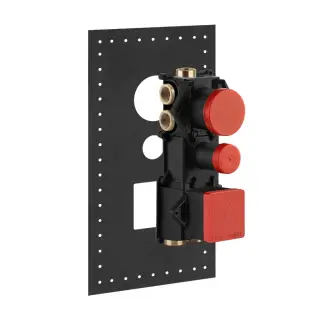 Встраиваемые части для термостатического смесителя на 5 выходов 13,4*13,3*h30 Chrome