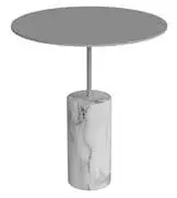 Столик для ванной комнаты Antonio Lupi BIVIO BIVIO5 основание MARMO CARRARA, структура - сталь NERO GOFFRATO