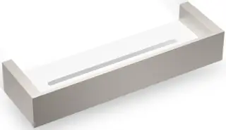 Полка для ванной Decor Walther BK DA30 0593734 Satin nickel / White acrylic glass