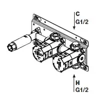 Внутренняя часть смесителя Antonio Lupi ESSENTIA IN650