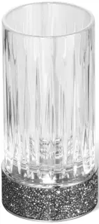 Стакан Decor Walther ROCKS SMG 0934200 прозрачный граненый/хром//кристаллы Swarovski