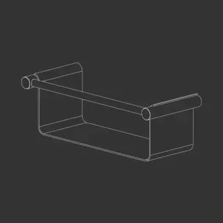 Полка для ванной CEA Stem STE25S сталь матовая
