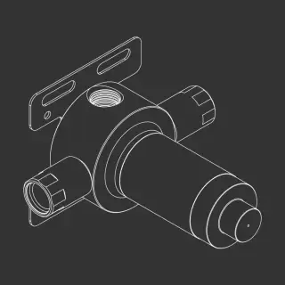 Встраиваемая часть смесителя