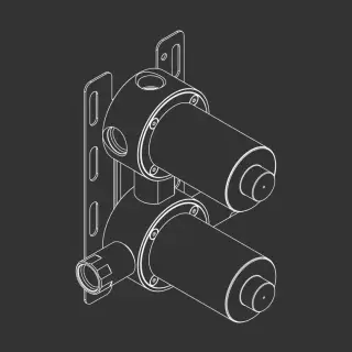 Встраиваемая часть смесителя