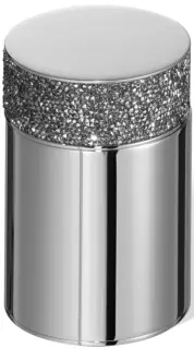 Баночка с крышкой d.6.5*h9.8 хром/кристаллы Swarovski